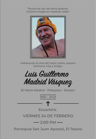 Guillermo Madrid, una leyenda del polo acuático colombiano y suramericano. FOTO CORTESÍA FAMILIA