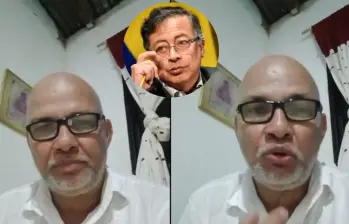 Luis Carlos Mejía Acuña, padre del soldado Carlos José Mejía, envía mensaje al presidente Petro. FOTO: Tomada video @luiscarlosmeji7