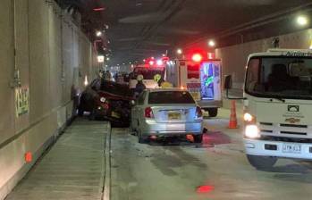 Durante el 2024 se registraron 205 accidentes de tránsito en el Túnel de Oriente. FOTO: CORTESÍA