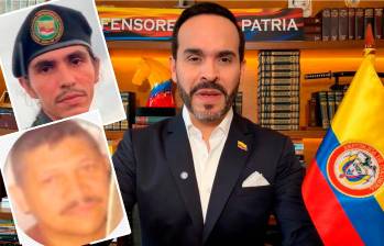 Abelardo de la Espriella, presidente electo de Colombia, declaró objetivo militar a “Alfred” (abajo) y “Andrey” (arriba). FOTOS: CORTESÍA.