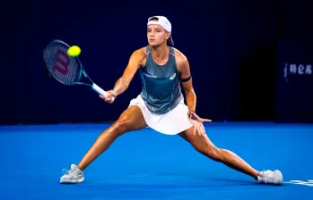Emiliana Arango en acción en el WTA 1000 Beijing, uno de los torneos de su gira por Asia. FOTO GETTY 
