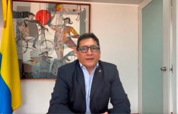 Milton Rengifo Hernández, embajador de Colombia en Venezuela. IMAGEN TOMADA DE VIDEO.