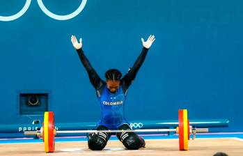 Yenny Álvarez fue la primera pesista colombiana en entrar en acción en Juegos Olímpicos. FOTO: Cortesía Ministerio del Deporte