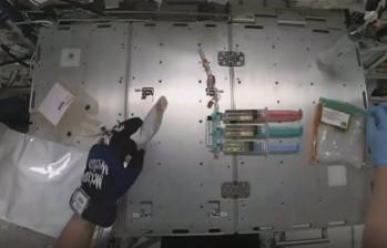 Imagen del dispositivo de manipulación de embriones de ratón en la Estación Espacial Internacional. FOTO: Europa Press