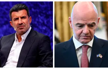 Luis Figo pidió la renuncia inmediata de Gianni Infantino tras la polémica generada por el proyecto FIFA Forward Enterprise y la intención de abrir competiciones a inversores privados. FOTOS INSTAGRAM Y AFP