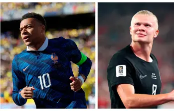 Kylian Mbappé y Erling Haaland, dos de los jugadores del momento en el Mundial-2026. FOTO: AFP