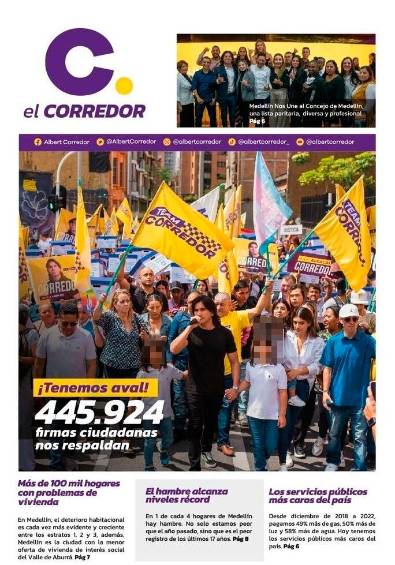 Este es el periódico que dicen los contratistas que les ponen a repartir. 