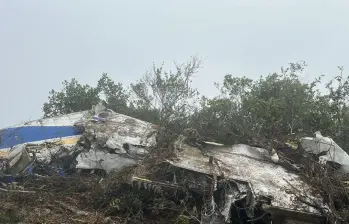 Avión accidentado en Norte de Santander. Foto: cortesía