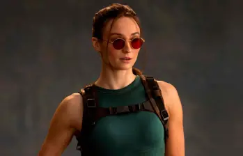 Así luce Sophie Turner como Lara Croft. FOTO: Prime Video