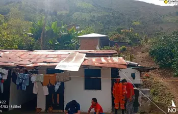 Mas de doce veredas de Ituango resultaron afectadas por el vendaval. FOTO: CORTESÍA