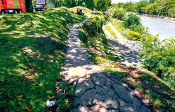 Estado de una parte del Paseo del Río, en un recorrido hecho por el área de fotografía de EL COLOMBIANO ayer viernes 9 de octubre. FOTO Julio Herrera