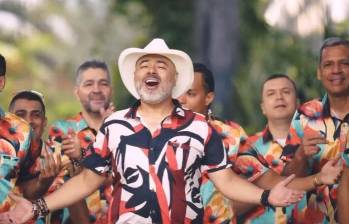 ’Risaloca’ y su grupo musical, La Guachafita, protagonizan el video oficial del himno de la feria. FOTO cortesía