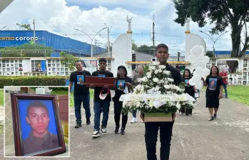 El cuerpo de Carlos Mario Borja Higuita fue inhumado hace unos días en el cementerio de Apartadó. FOTOS: Cortesía Unidad de Búsqueda