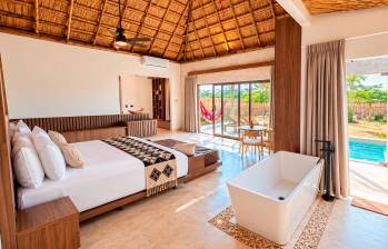 En el Hotel Wayira Beach, las suites ANASÜ son una propuesta de exclusividad y una conexión con esta región mágica. Foto: Cortesía.