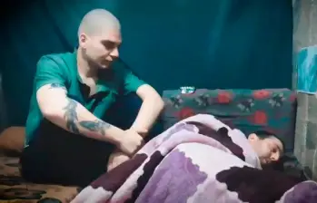Este es el segundo video como prueba de supervivencia del colombo-israelí. IMAGEN TOMADA DEL VIDEO