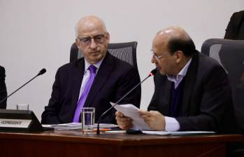Gerente del Banco de la República, Leonardo Villar; y ministro de Hacienda, Germán Ávila. Foto: Cortesía Banrep