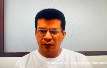 Alexánder Ramírez Arenas, alias “el Diablo”, durante la audiencia de control de garantías. FOTO: CORTESÍA DE LA FISCALÍA.