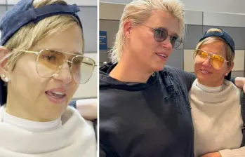 Gunn Lundemo, reconocida DJ y productora sueca con trayectoria internacional en clubes, festivales y eventos culturales, recibió a Verónica Alcocer a su llegada al aeropuerto de Arlanda, en Estocolmo. FOTO: Expressen.