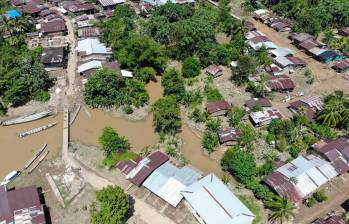 La emergencia climática en Chocó afecta a 27 de los 31 municipios de ese departamento. FOTO CORTESÍA GOBERNACIÓN DEL CHOCÓ 