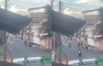 Capturas de video del momento del atentado. FOTO: REDES SOCIALES