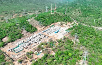 Aspecto general de la nueva infraestructura eléctrica entregada por Intercolombia en el norte de Colombia. FOTO cortesía ISA