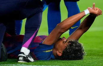 Lamine Yamal, de 18 años, es la gran figura del Barcelona, que no podrá contar con él en lo que resta de Liga de España, que finaliza este 24 de mayo. FOTO GETTY