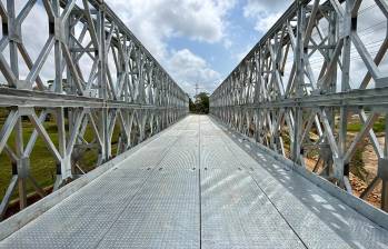 La Gobernación de Antioquia aportó 700 millones para la cimentación, mientras el Invías ejecutó el resto de la obra. Foto: Gobernación de Antioquia.
