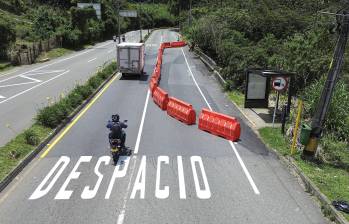 Imagen de referencia de las obras en el sector Chuscalito de Las Palmas. Foto: Manuel Saldarriaga Quintero.