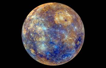 Esta es una imagen de alta resolución que muestra a Mercurio tal como apareció a Messenger cuando la nave espacial abandonó el planeta después del primer sobrevuelo de la misión. FOTO cortesía Nasa/Laboratorio de Física Aplicada de la Universidad Johns Hopkins/Institución Carnegie de Washington