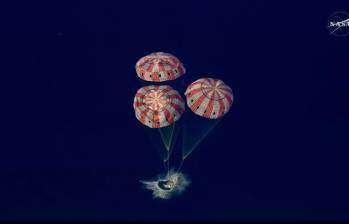 Así fue el momento del Splashdown de la nave Orión. FOTOS Captura de pantalla la Nasa 