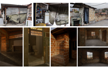 Una de las casas mejoradas en San Javier, Comuna 13 de Medellín. Coonvite puso diseños y arquitectos, y entre los lectores de EL COLOMBIANO hicieron una vaca para materiales y mano de obra. FOTO Cortesía Coonvite