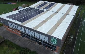 Atlético Nacional instaló 222 paneles solares en su sede deportiva en Guarne. FOTO: Manuel Saldarriaga