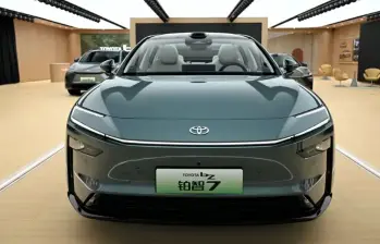 El Toyota bZ7 integra HarmonyOS y un sensor LiDAR, además de ofrecer hasta 710 km de autonomía. FOTO: CORTESÍA TOYOTA