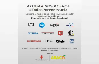 #TodosPorVenezuela, los medios más importantes del país nos unimos por nuestro país hermano