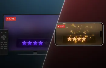 Así se ve la interfaz de Netflix durante una transmisión en vivo con funciones interactivas para votación. FOTO cortesía Netflix