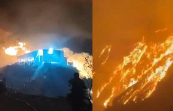 Desde el Gobierno Nacional ya se gestiona un refuerzo de bomberos para controlar el fuego. Foto: redes sociales.