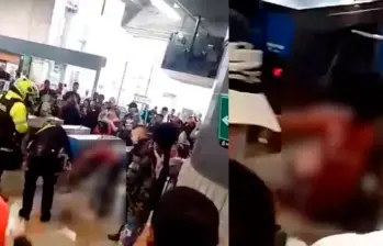 Se desconoce qué desató la violenta riña que dejó a un hombre con heridas de arma blanca. IMAGEN TOMADA DEL VIDEO