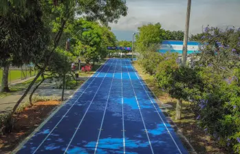Los trabajos de la pista tuvieron una inversión a los $4.200 millones. FOTO: Cortesía Alcaldía