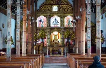 Esta es una de las iglesias que fueron visitadas en Rionegro por la Red Mundial de Destinos de Turismo Religioso. FOTO: Cortesía Alcaldía de Rionegro