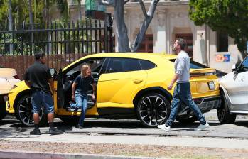 El hijo de Ben Affleck, de 10 años, chocó un Lamborghini. FOTO Grosby Group