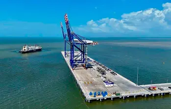 Para la mayor parte de los empresarios, la aparición del primer puerto moderno en Urabá tiene a esa región antioqueña a las puertas de un mayor crecimiento económico, generación de empleo y atracción de inversión extranjera. FOTO Cortesía