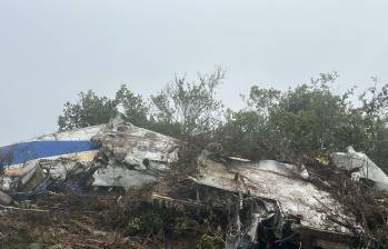Avión de Satena accidentado. FOTO: cortesía