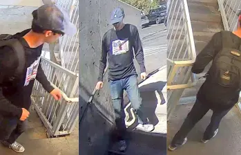 Capturas divulgadas por el FBI en sus redes sociales sobre el sospechoso. FOTOS: X/ @FBI Salt Lake City 