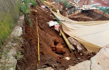 Una mala obra constructiva habría desestabilizado el terreno. FOTO: CORTESÍA