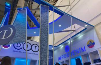 Impordenim, multinacional textilera de Ecuador, en Colombiatex 2026. FOTO: Miguel Alguero