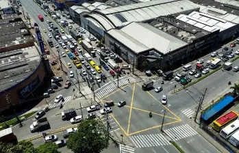 Autopista Sur, sector de Fábricas Unidas, donde se llevaría a cabo la obra. FOTO Camilo Suarez Echeverry