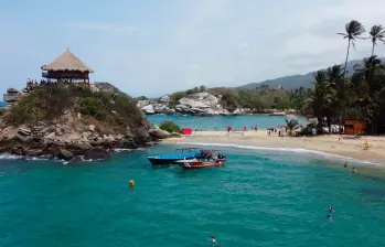 El Parque Nacional Natural Tayrona reabre el 5 de marzo con presencia permanente de la Policía de Carabineros. FOTO CORTESÍA