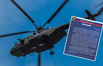 La embajada de Rusia, a través de un comunicado, mostró su disposición para apoyar en trabajos de mantenimiento y reparación de las aeronaves. Foto: Cortesía Ejército y Embajada de Rusia @RusiaColombia