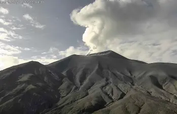Imagen del volcán Puracé. Foto: Servicio Geológico Colombiano