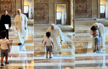 El encuentro fue fotografiado. Foto: Vatican News.